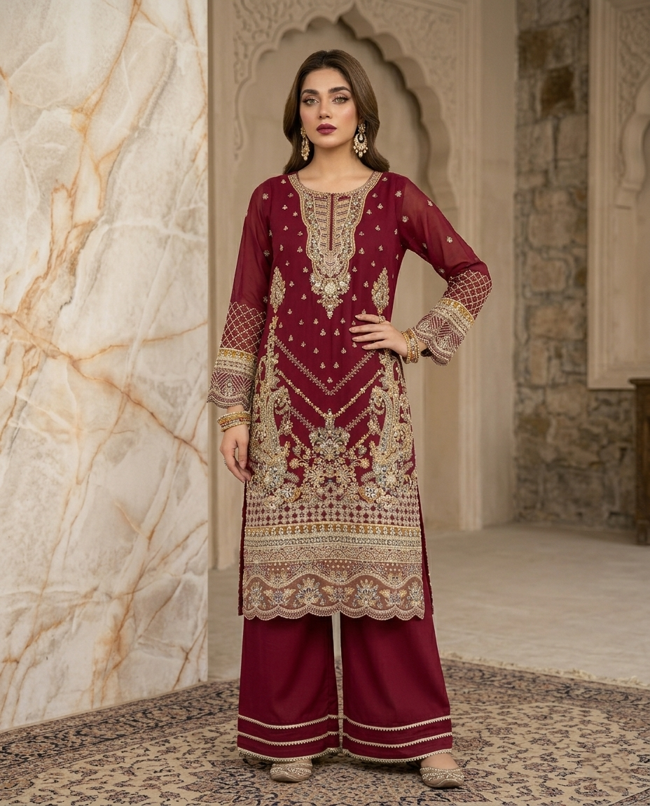 PARISA - ZO-27 - MAROON